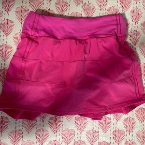 Lululemon Pase rival skirt SONIC PINK